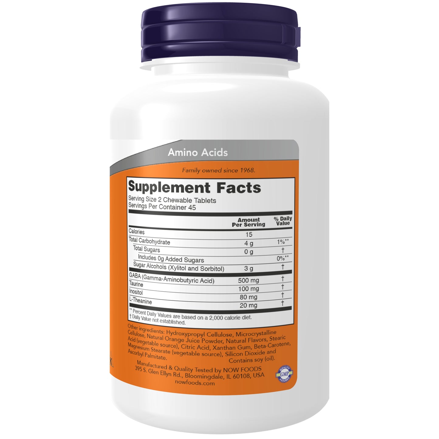 GABA Orange Flavor Chewable - 90 Chewables