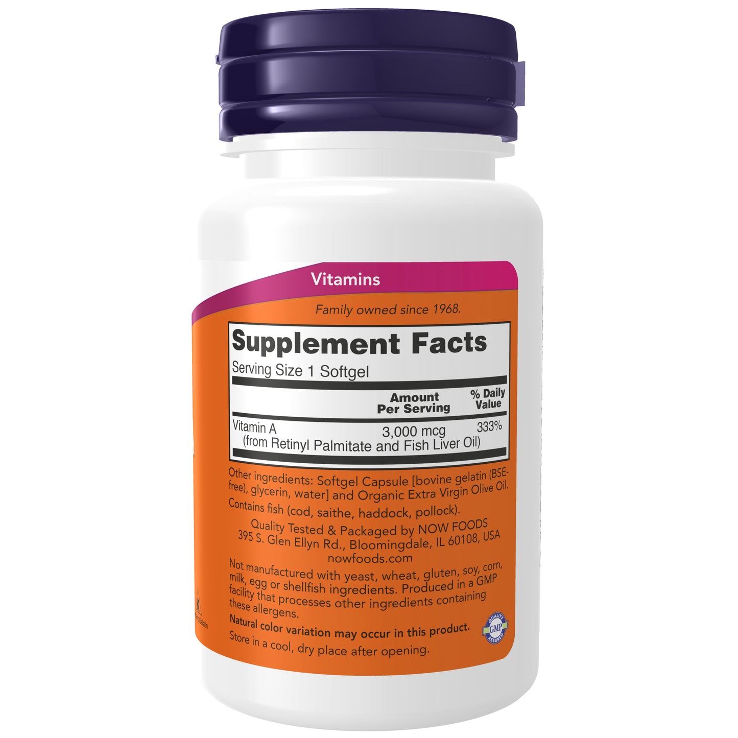 Vitamin A 10,000 IU - 100 Softgels