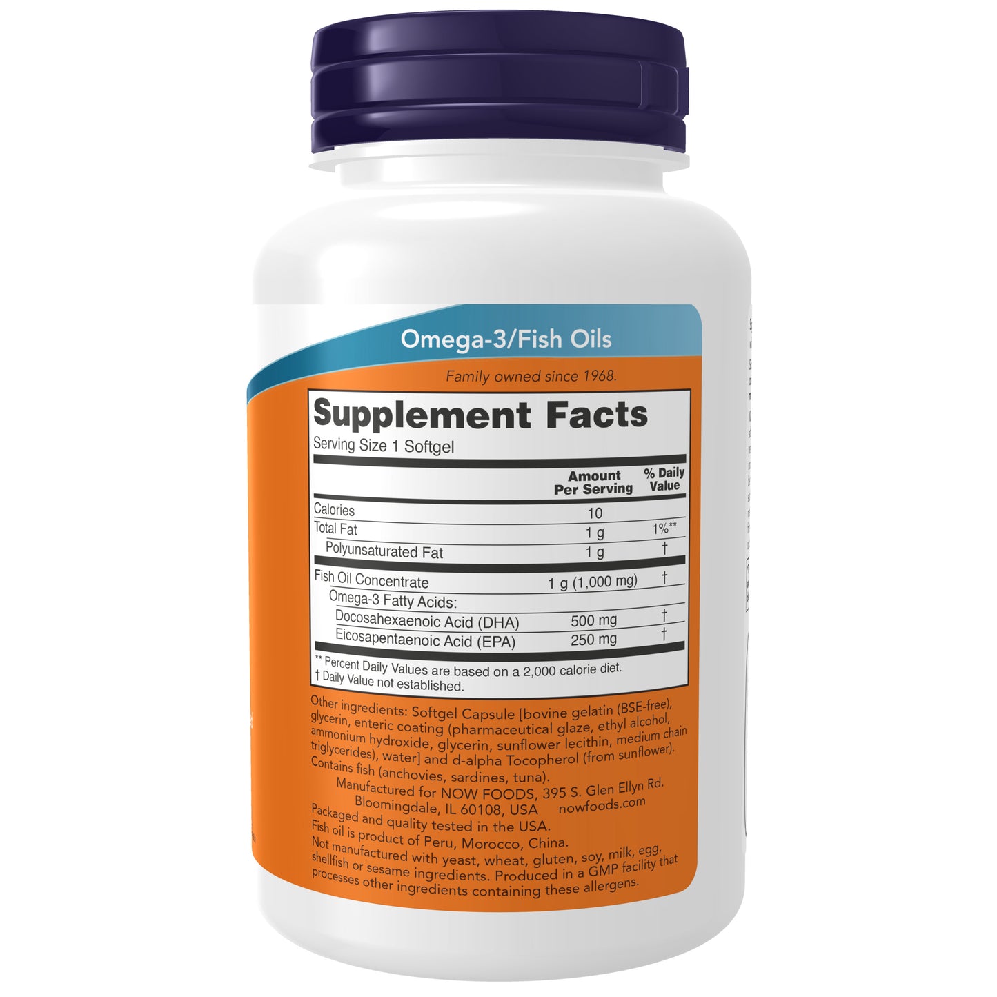 DHA-500 Fish Oil, Double Strength - 90 Softgels