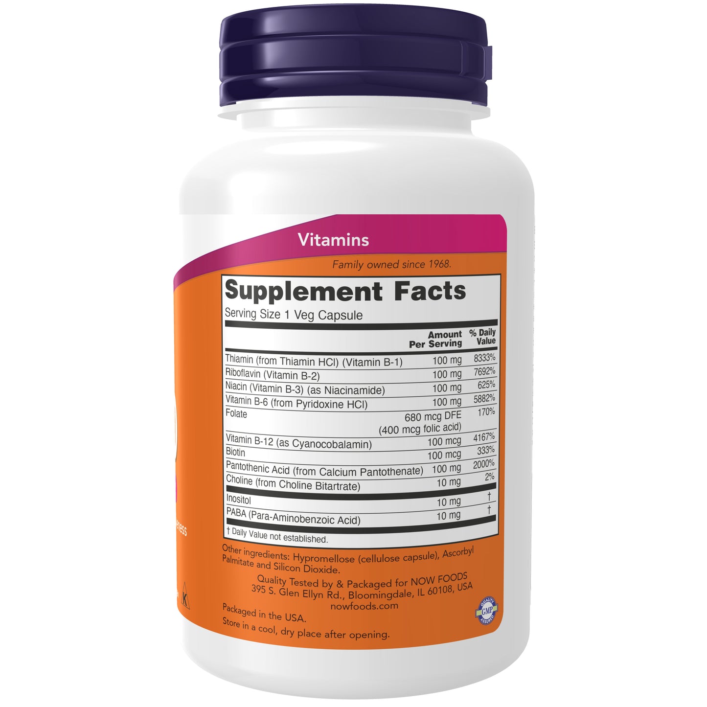 Vitamin B-100 - 100 Veg Capsules