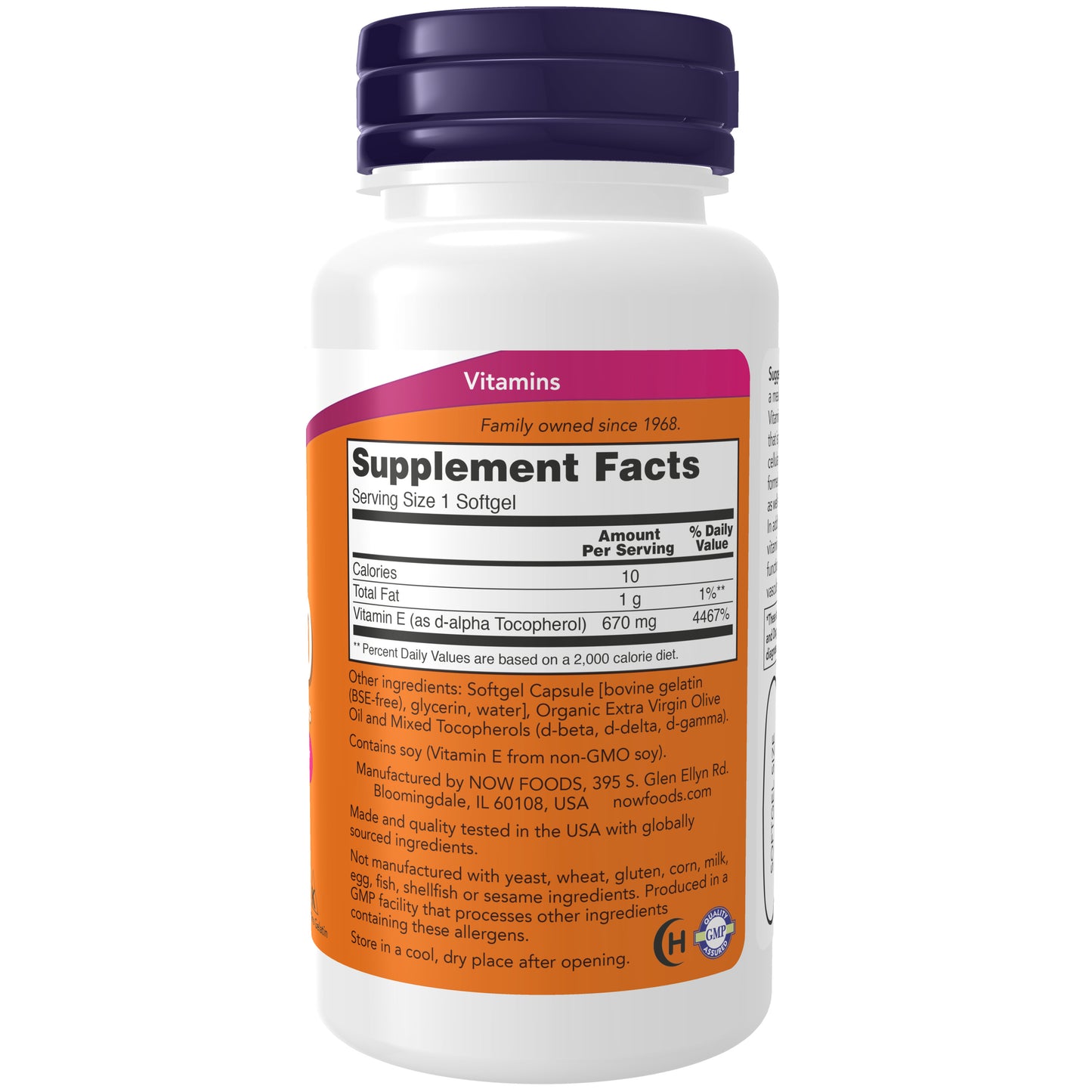 Vitamin E-1000 Mixed Tocopherols - 50 Softgels