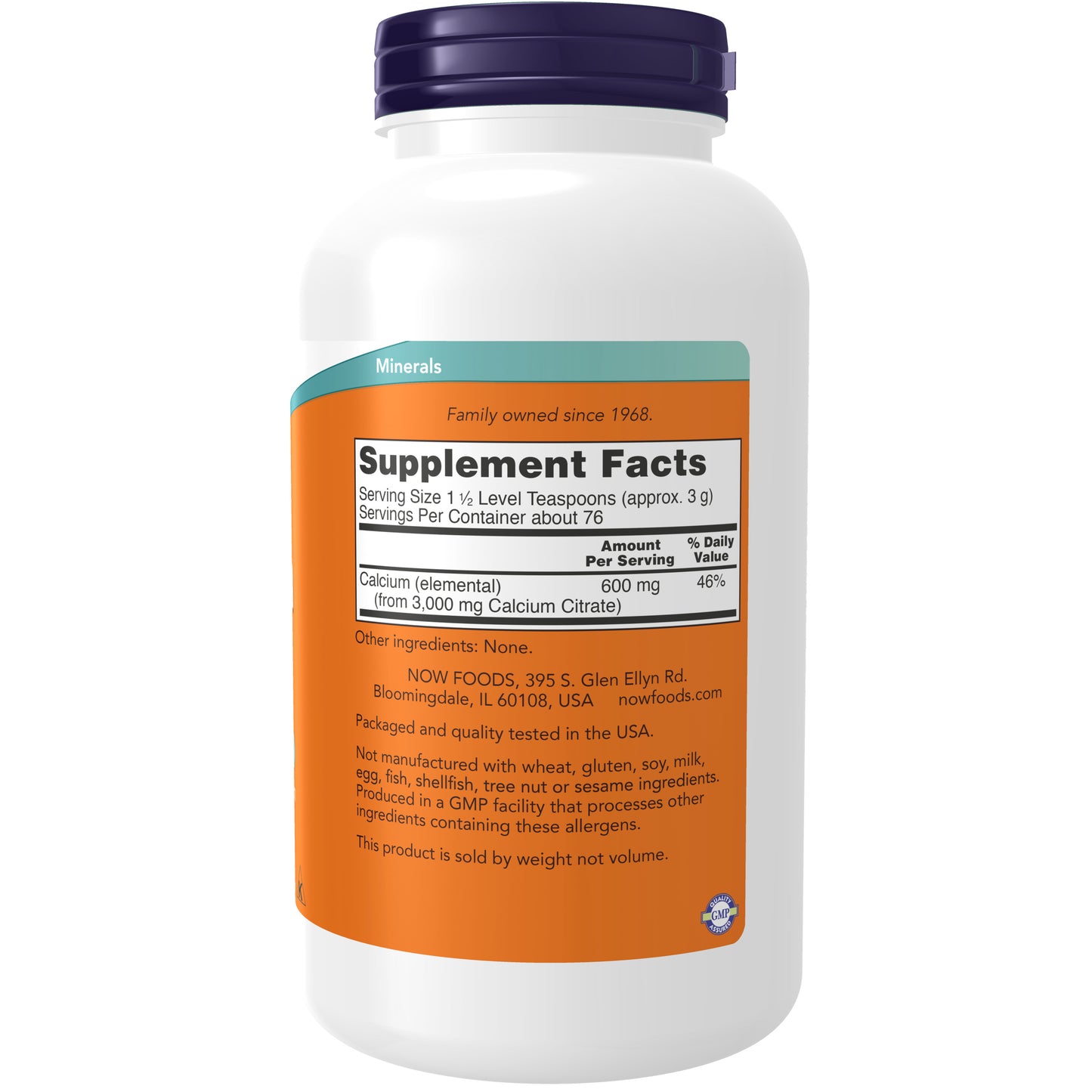 Calcium Citrate Pure Powder - 8 oz